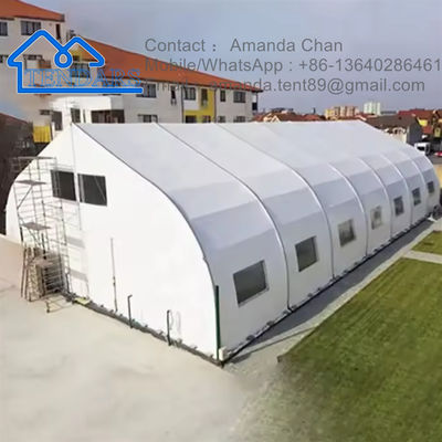 Customized Waterproof Dan Fireproof Aluminium Struktur Besar Canopy Storage Tent Untuk Gudang Luar Ruang