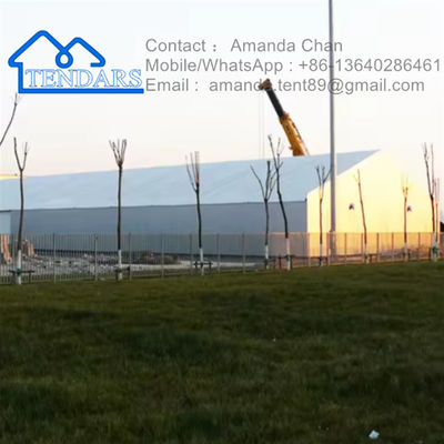 Aluminium Waterproof A Shape Marquee Gudang Gudang Tenda Luar Ruang Besar