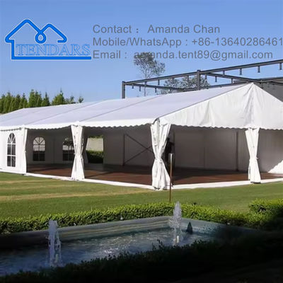 Desain Custom Permanen Aluminium Outdoor Pvc Industrial Warehouse Storage Tent