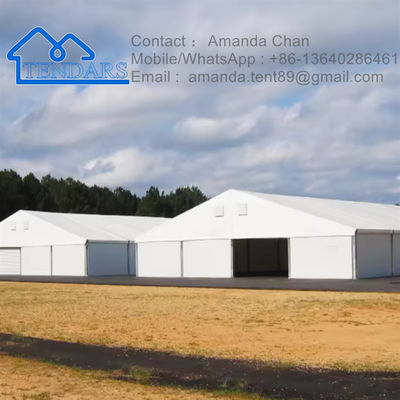 Custom Permanen Aluminium Outdoor Pvc Industrial Warehouse Tenda penyimpanan besar
