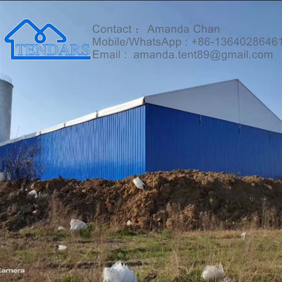 Custom Size Heavy Duty Aluminium Warehouse Shelter Storage Tent Untuk pameran perdagangan, pernikahan