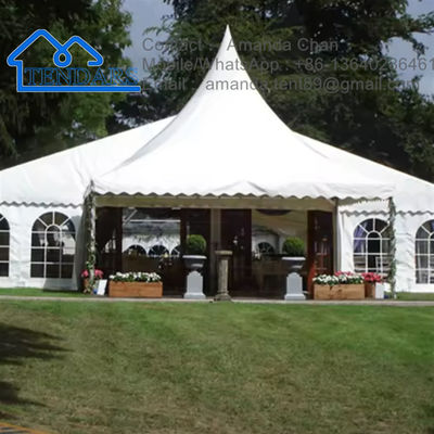 Aluminium Frame Industrial Bentuk Besar Luar Ruang Putih Storage Marquee Gereja tenda Dijual