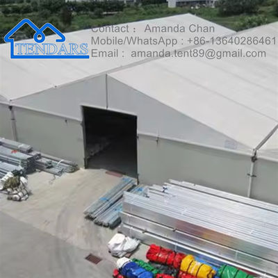 Ukuran Disesuaikan Struktur Aluminium Waterproof Tenda Gudang Tenda Industri Canvas Storage