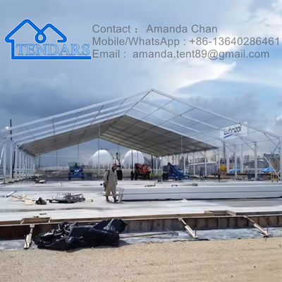 Waterproof, Fire-retardant, Sunlight Proof Warehouse Aluminium Storage Tent Warehouse Luar Ruang