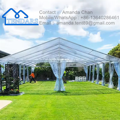 Heavy Duty Aluminium Marquee Tent Untuk Pernikahan Transparent Pvc Party Tent