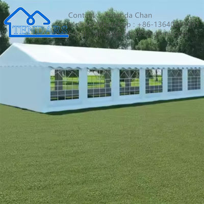Bingkai Aluminium Mewah Putih Struktur Kanopi Acara Pesta Tenda Tenda Pernikahan Luar Ruangan