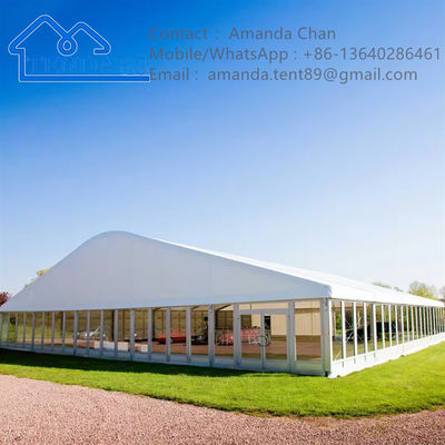 Tenda Tenda Acara Luar Ruangan Pernikahan Desain Struktur Kanopi Pesta Putih Perjamuan Besar
