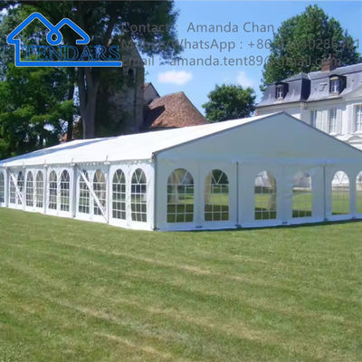 Mudah Menginstal Desain Struktur Kanopi Pesta Acara Tenda Tenda Aula Pernikahan Khusus Putih