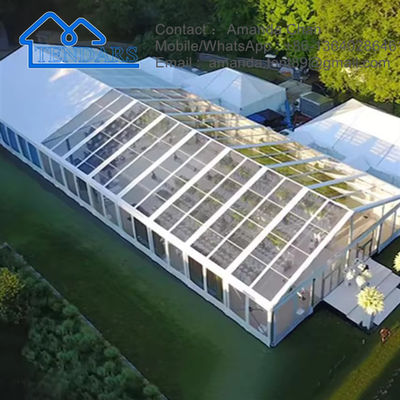 Struktur Rangka Paduan Aluminium Luar Ruangan Transparan Tenda Pesta Tenda Acara Pernikahan Kanopi