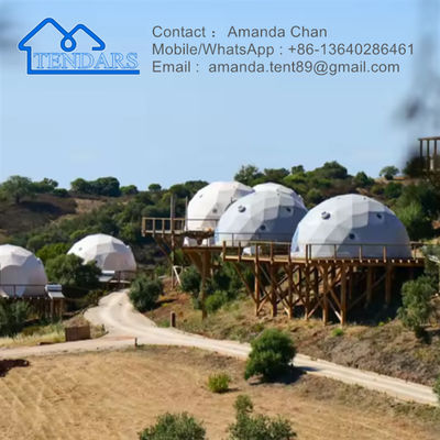 Waterproof, Fireproof, Sunproof Igloo Winter Dome Hotel Tent Geodesic Tent Untuk Camping Outdoor