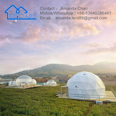 Tenda Komersial Igloo Geodesic Dome Untuk Pameran Perdagangan Camping Dan Kegiatan Luar Ruang