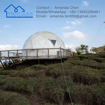 Tenda Bola Frame awet PVC Skylight Kubah Tenda Camping Untuk Acara Komersial Luar Ruang