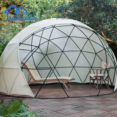 Star Gazing Small PVC Geodesic Dome Tent Luxury Glamping Hotel Dome Tent Untuk Camping