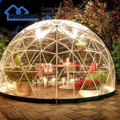 Waterproof Outdoor Luxury Transparan kecil Pvc Plastik Taman Dome Tent Untuk Dijual