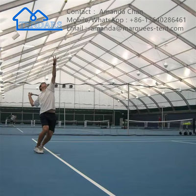 Sports Marquee Aluminium Alloy Frame Curve Tent Tennis Court Tent Untuk Olahraga