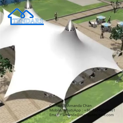 Resort Villa Landscape Tent PVDF Membrane Structure Tent Untuk Taman Luar Ruang