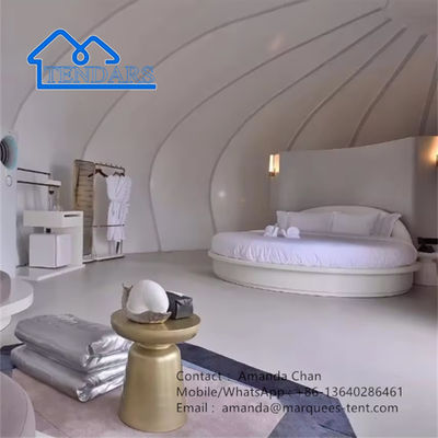 Customized Family Snail Shape Resort Hotel Tent Membran Struktural Hotel Tent