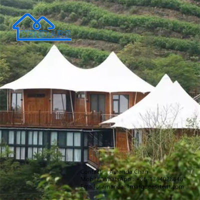 Pabrik tenda mewah dengan hidup khusus tenda hotel untuk Glamping Resort