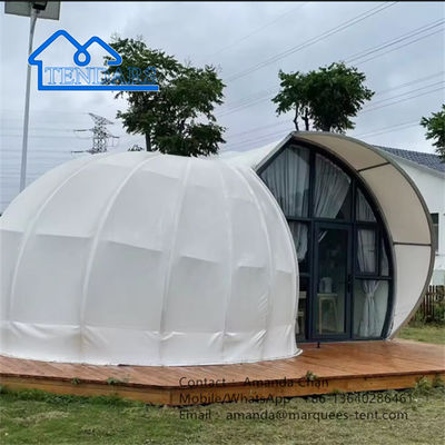 Desain Baru Hotel Mewah Camping Tent Bentuk Siput Glamping Tent Untuk Resor