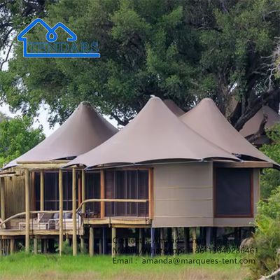 Tenda Hotel Mewah Tenda Membran Ketegangan Hotel Dengan Kamar Tidur Ruangan Tinggal
