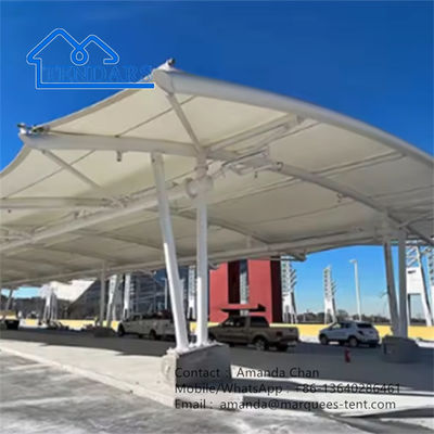 Sail Shade Car Awning Tent Arsitektur Cantilever Shade Parking Shade