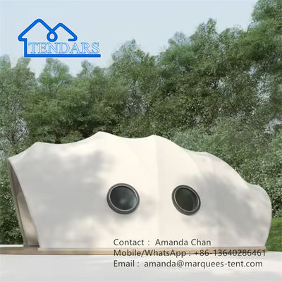 Luxury Customized PVDF Cocoon-Shaped Resort Hotel Tent Untuk Acara Luar Ruang
