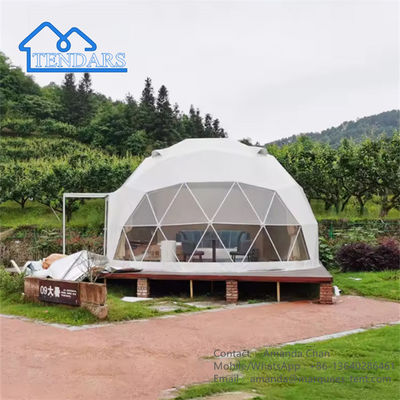 Waterproof Glamping Geodesic Eco Dome Tents Weatherproof Pvc Rumah Tent