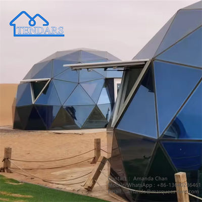 Aluminium Outdoor Camping Hotel Dome House Tenda Kaca Untuk Acara Glamping