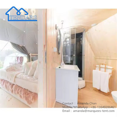 Tenda PVC Dome Trade Show Tent Camping Resort Tent Dengan Pintu Bulat Untuk Hotel