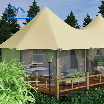 Outdoor Hot Dip Galvanizing Structure Waterproof Camping Hotel Tent Untuk Resort
