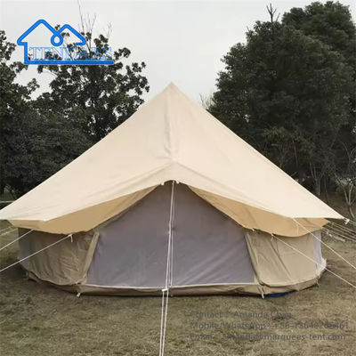 Tenda Camping Luar Ruangan Tenda Kapas Katun Waterproof Tenda Glamping Tent Bell Mewah