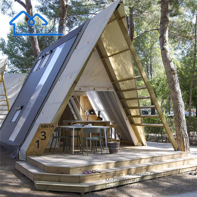 Tenda Hotel Mewah Kanopi Kain Tepak Camping Safari Tent Outdoor