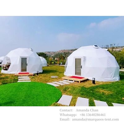 Custom Glass Glamping Hotel Camping Geodesic Dome Tent Untuk Keluarga Dan Hotel Resort