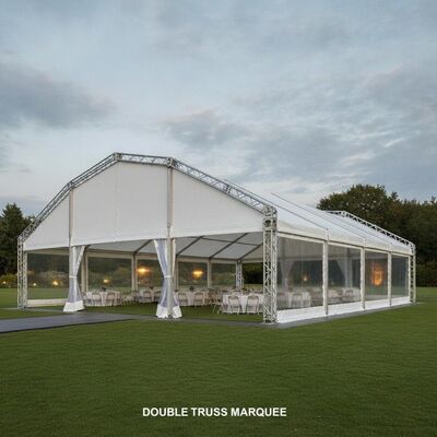 Tenda Marquee Pesta Berat dengan Atap PVC 850gm dan 15m Clear Span