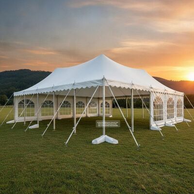 5x8m Eksekutif Hard Pressed Aluminium Alloy 6061/T6 Party Marquee Tent Sistem Anchor Standar Eropa