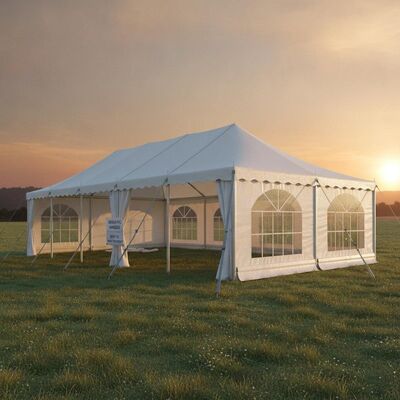 Heavy Duty 850gsm UV Stabilized PVC Marquee Tent dengan 6061-T6 Aluminium Alloy Frame dan 90 km/h resistance angin