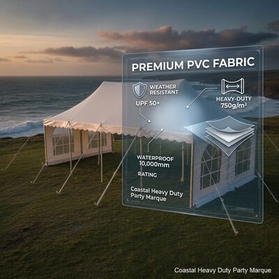 Pasar Natal Partai Marquee Tenda A-Frame Waterproof Desain Oval Elegan Canopy Struktur