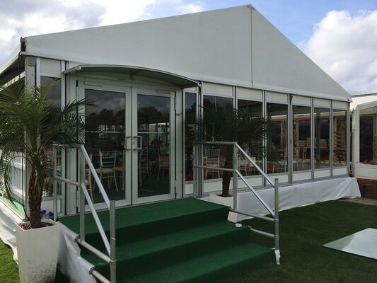 8x12m Glass Wall Panels G Series A-Frame Marquee Party Tent Tempered Glass Walls VIP Cocktail Reception