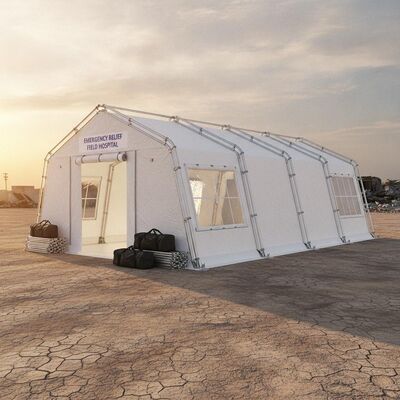 Bantuan Darurat Penempatan Cepat Tenda Pesta Tenda Penampungan Tanggap Bencana Rumah Sakit Lapangan Struktur Rangka Portabel