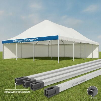 Tiga puluh menit cepat perakitan pesta tenda Marquee Modular Clip Lock Konektor Tidak Ada Alat Struktur Canopy Frame Aluminium