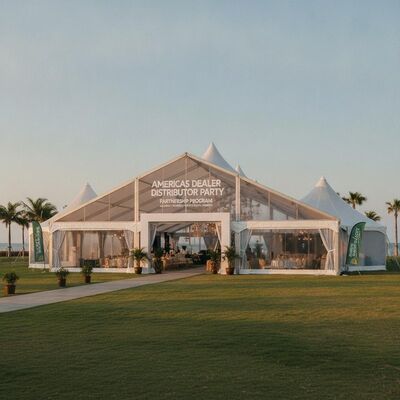 Program Kemitraan Tenda Tenda Pesta Distributor Dealer Amerika Wilayah Eksklusif Struktur Kanopi Amerika Utara Selatan