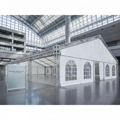 Pesta Pameran Industri Tenda Marquee TUV JIS Bersertifikat Kerangka Aluminium Berat Pameran Perdagangan Jepang Big Sight Event Hall
