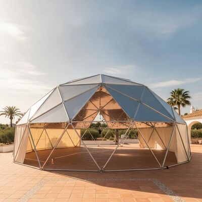 Perlindungan UV Premium Aluminium Pesta Marquee Tent Atap reflektif untuk acara luar ruangan musim panas Spanyol