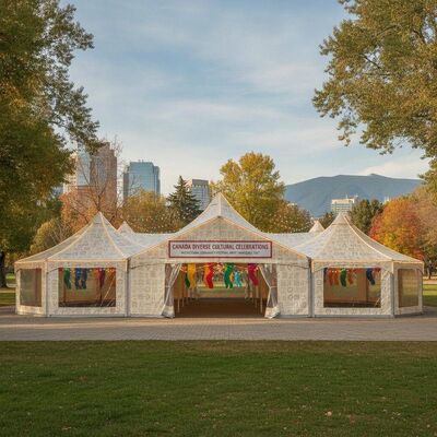 Festival Komunitas Multikultural Pesta Marquee Tenda Kapasitas Besar Modular untuk Kanada Perayaan Budaya Beragam