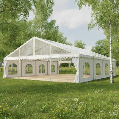 Aluminium Alloy Party Marquee Tent Waterproof Event Canopy TUV Certified Structure untuk Pernikahan Luar ruangan Belarus