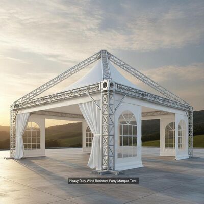 Tenda Pesta Tahan Angin Tugas Berat Rangka Aluminium Diperkuat Tempat Berlindung Acara Segala Cuaca