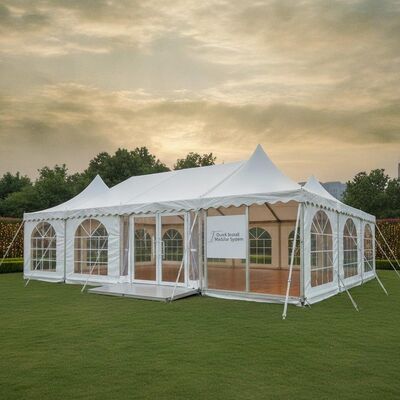 Quick Install Modular Aluminium Party Marquee Tent Expandable System untuk Perusahaan Sewa Acara