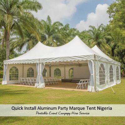 Cepat Install Aluminium Party Marquee Tent Nigeria Portable Event Canopy Rental Service