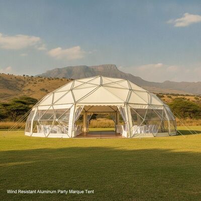 Tenda Pesta Aluminium Tahan Angin Afrika Selatan Struktur Acara Outdoor