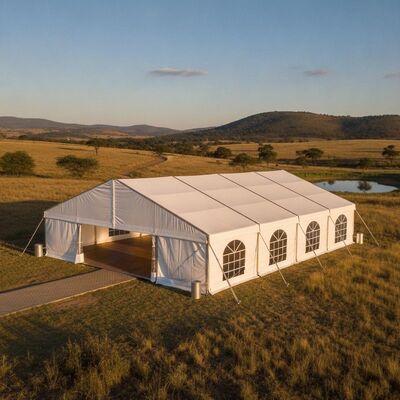 Cepat Install Aluminium Party Marquee Tent Afrika Selatan Portable Event Hire